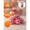******Set cake topper Bolitas espejadas dif. tamaños colores x12 un sin pinche