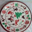 Navidad Plato chico!! redondo / cuadrado GM x8