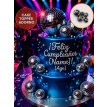 ******Cake topper Bolas espejadas surtidas 5 piezas (2/3/4/5/6cm)