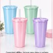 ******Vaso Duro CAJAx100 con tapa plana transparente/ fluo / pastel x encargo