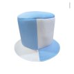 Arg Gorro galerita baja celes y blanca eco