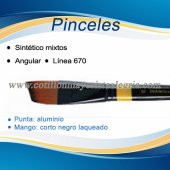 Pincel Angular Sintetico Mixto EQ Nº10 *