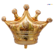 Globo metalizado corona dorado 75x70