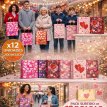 Bolsa de regalo corazones 26x10x3.2  x12 unidades