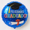 Globo metalizado 18" redondo egresado felicidades graduado