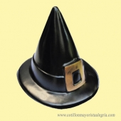 Hallo. Gorro Bruja hebilla pintada plast. x1