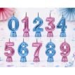 ******OFERTA! Vela Numerote METALIZADO CROMADO R/C x10 *