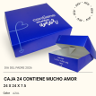 Caja 24 contiene mucho amor azul x10