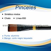 Pincel Plano Sintetico Mixto EQ Nº12 *