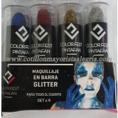 Maquillaje Pintafan Labial en Barra GLITTER x 1*