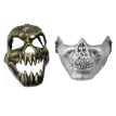 Hallo. Mascara rigida Media calavera / calavera dientes