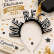 ****** Vincha egresados metal goma eva y brillos ME RECIBI