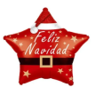 Navidad Globo metalizado estrella/ redondo 18 pulgadas